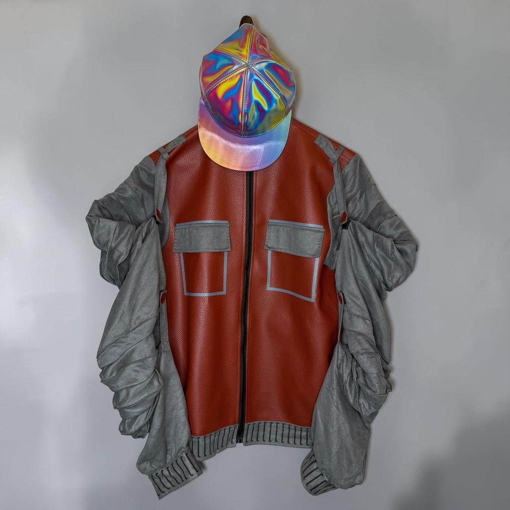 Back To The Future II Jacket Hat Marty McFly Costume Universal Studios Mens sz S